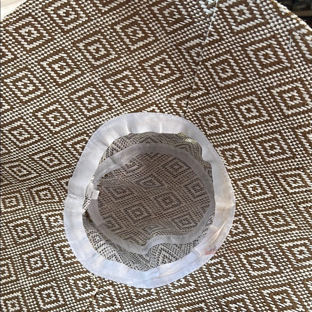 Stylish Brown Patterned Sun Hat - image 2